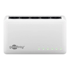 Goobay 5-Port Gigabit Switch - Ultra-Fast Networking, Reliable Connectivity, Model: 4040849645631